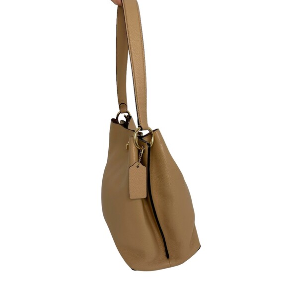COACH Charlie Bucket Bag Sand Taupe Beige Everyday Classic Gold Hardware ($350) - Picture 11 of 14